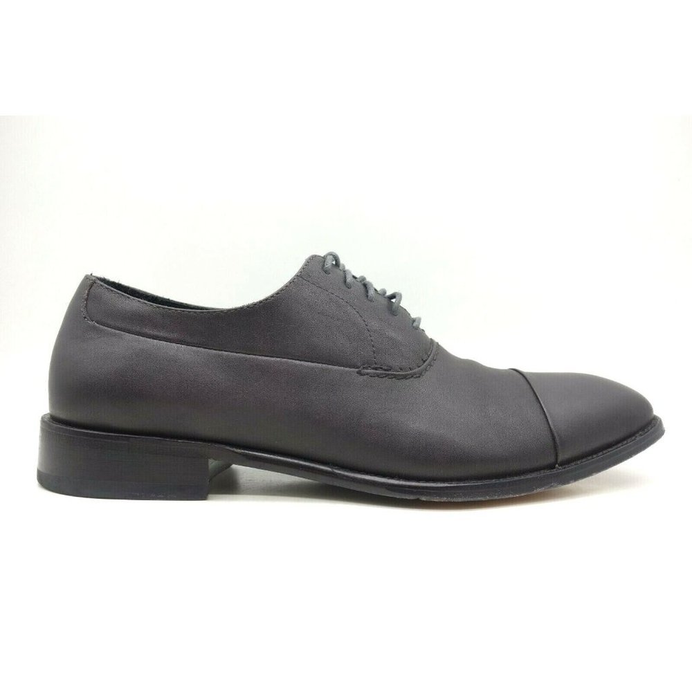 Hart Schaffer Marx Plum Leather Cap Toe Lace Up Oxford Shoes Men's 10